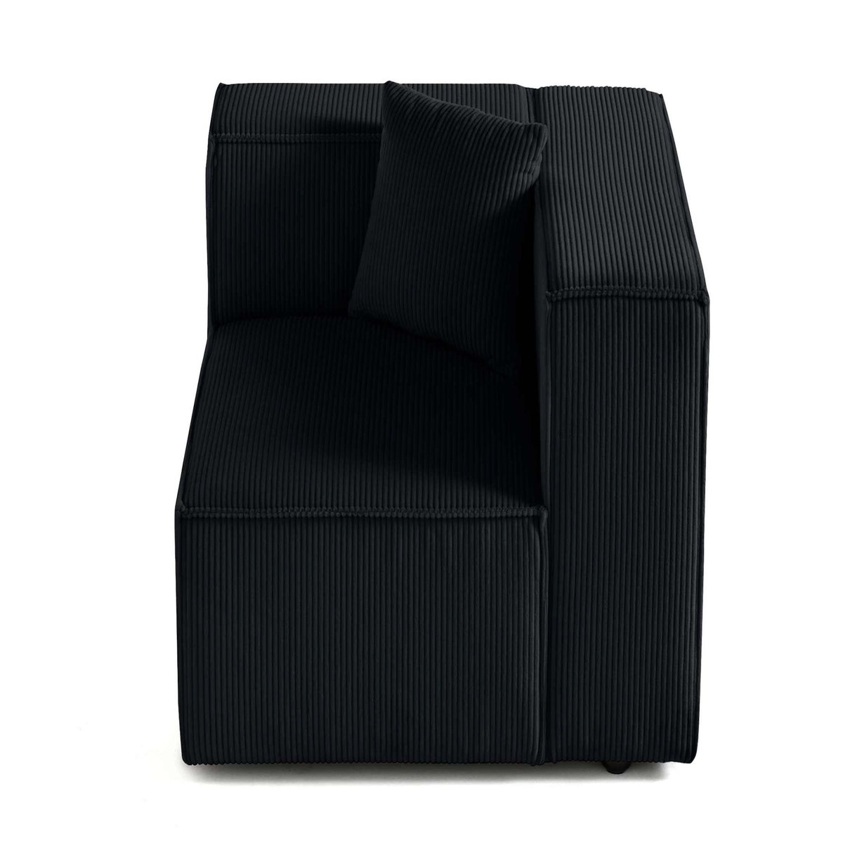 LISA DESIGN Arty - module d'assise droit - en velours côtelé