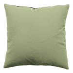 Paris Prix Coussin Déco Uni Déhoussable  Panama  60x60cm Vert Olive
