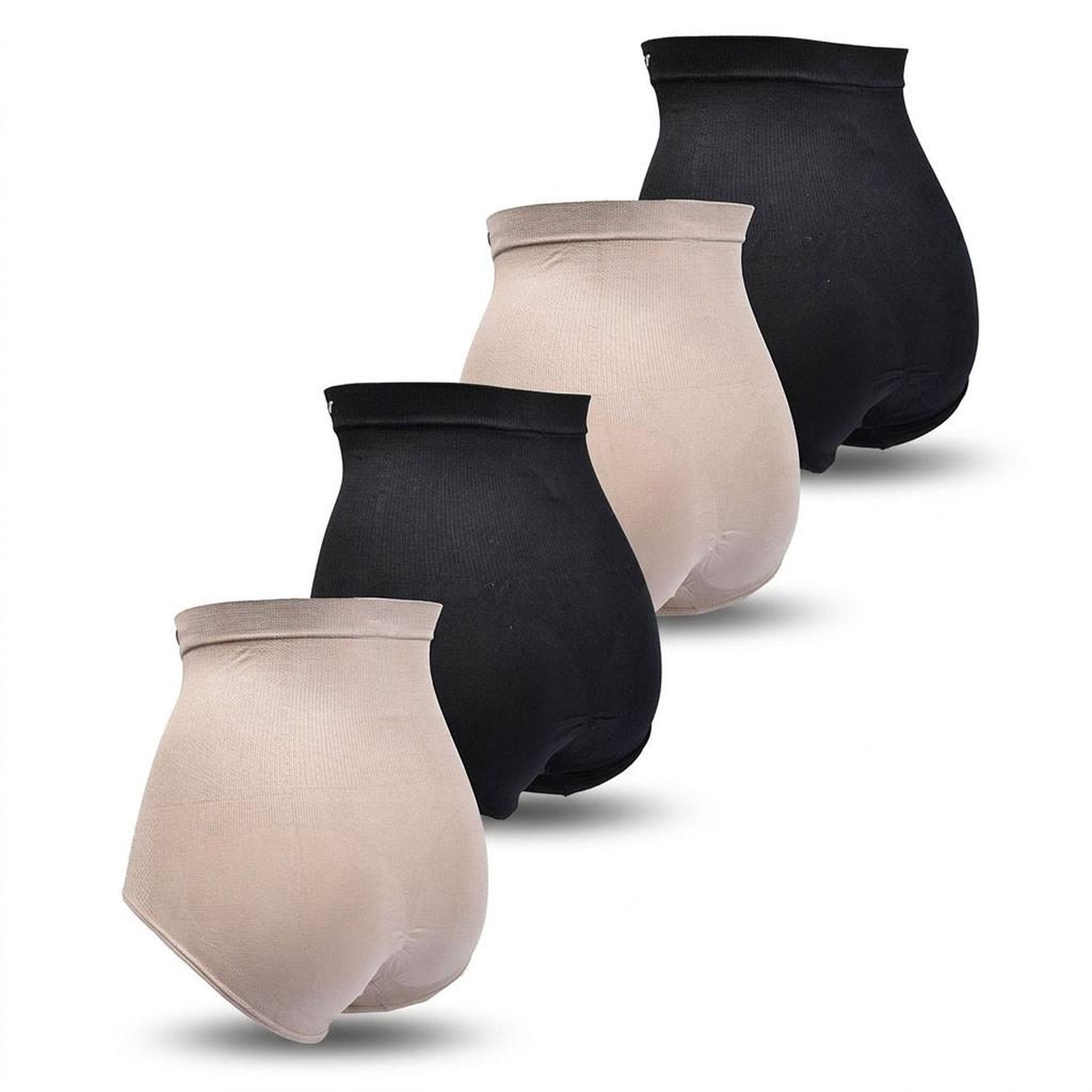 Voir la diapositive 3 : OZABI OZABI Pack Culotte Gainante Femme Lot 4 Taille Haute Ventre Plat