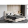 Voir la diapositive 2 : Habitat et Jardin Lit double en velours design  Livigno  - 160 x 200 cm - Beige