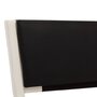 VIDAXL Cadre de lit Blanc et noir Similicuir 135x190 cm