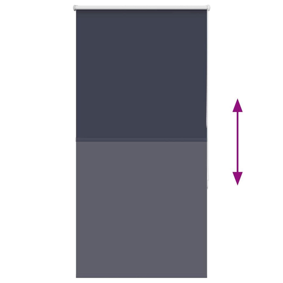 VIDAXL Store enrouleur occultant largeur du tissu 80,7 cm polyester