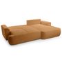 Voir la diapositive 3 : BEST MOBILIER Candela - canapé d'angle droit 4 places - convertible avec coffre - en tissu bouclette