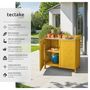 Voir la diapositive 2 : tectake Armoire de jardin basse table de jardinage en bois de pin imprégné marron