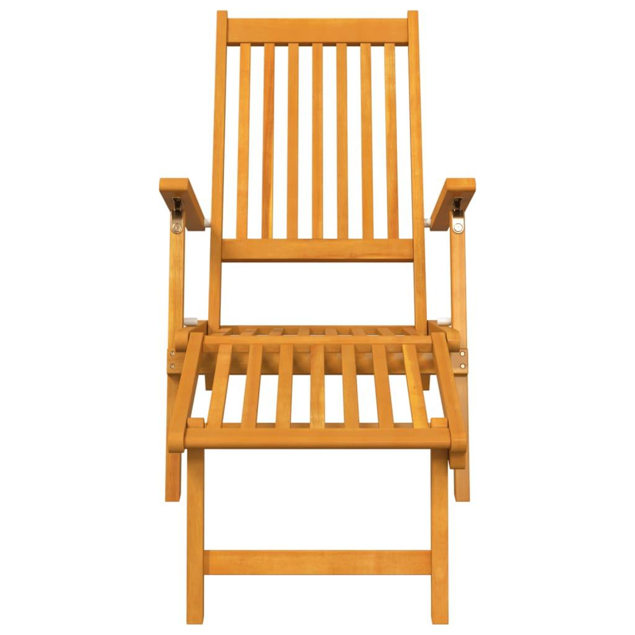 Voir la diapositive 4 : VIDAXL Chaises longues d'exterieur repose-pieds et table Acacia solide