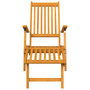 Voir la diapositive 4 : VIDAXL Chaises longues d'exterieur repose-pieds et table Acacia solide