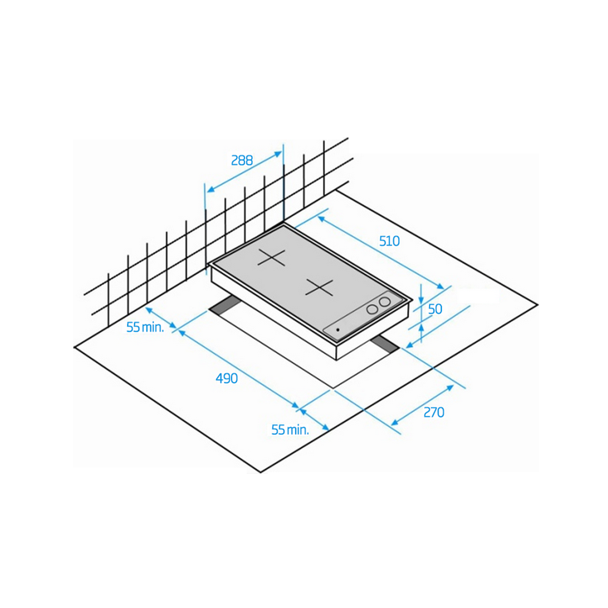 Voir la diapositive 2 : Beko Table domino induction 30cm 3600w noir - hdmi32400dt