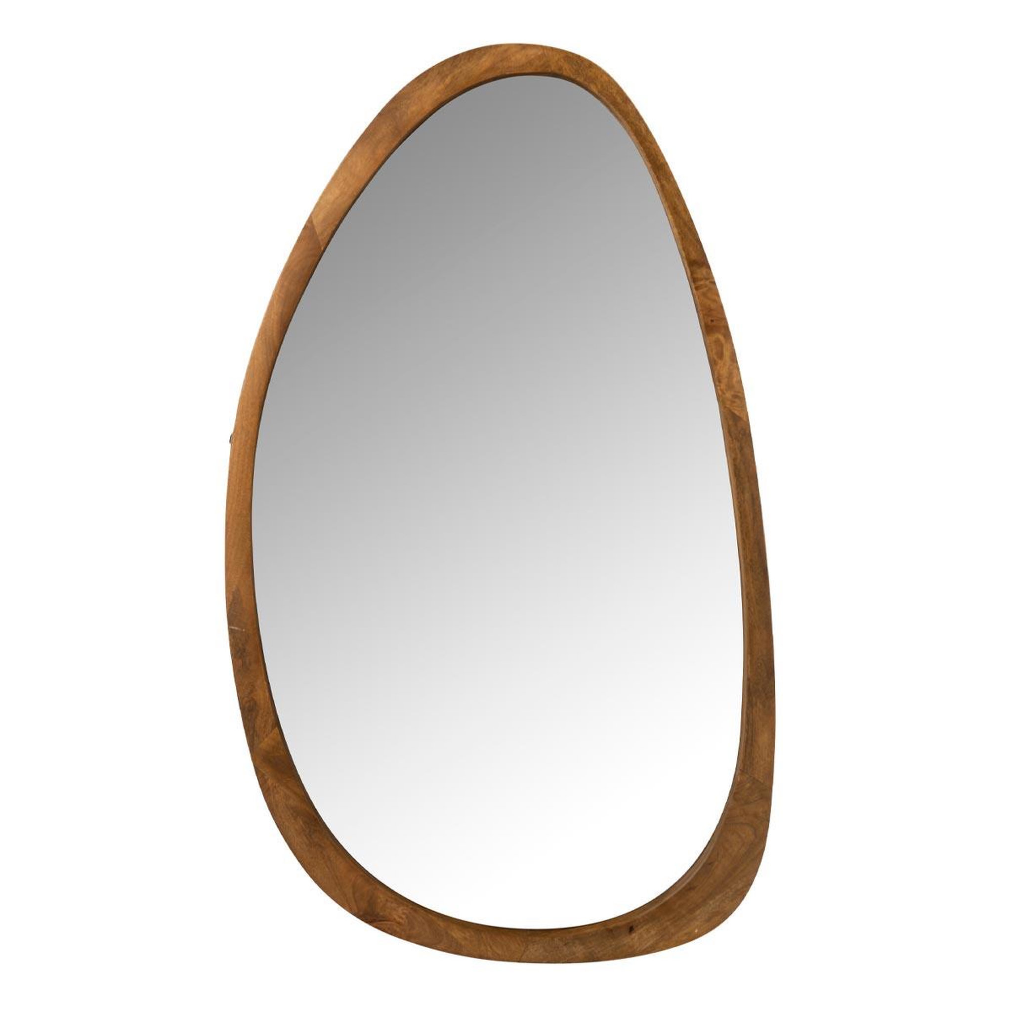 J-LINE Miroir Mural Irrégulier en Bois  Vince  120cm Marron