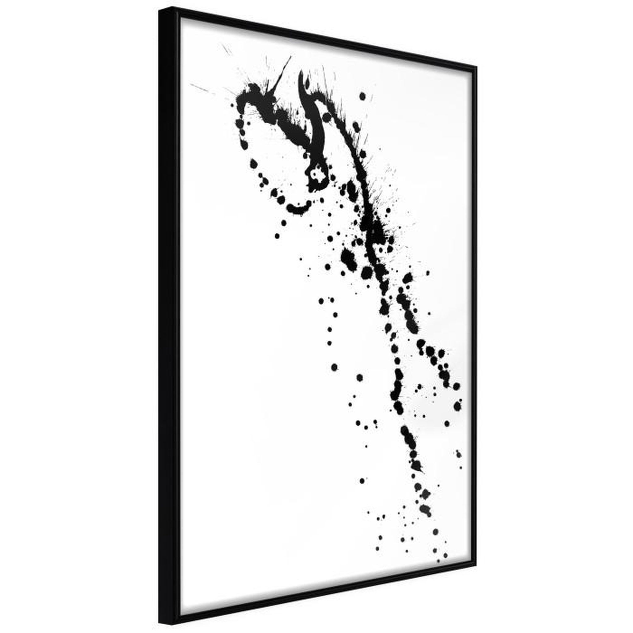 Paris Prix Affiche Murale Encadrée  Ink Splash. Coloris disponibles : Noir, Jaune