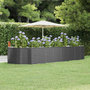 Voir la diapositive 1 : VIDAXL Lit sureleve de jardin Anthracite Acier enduit de poudre