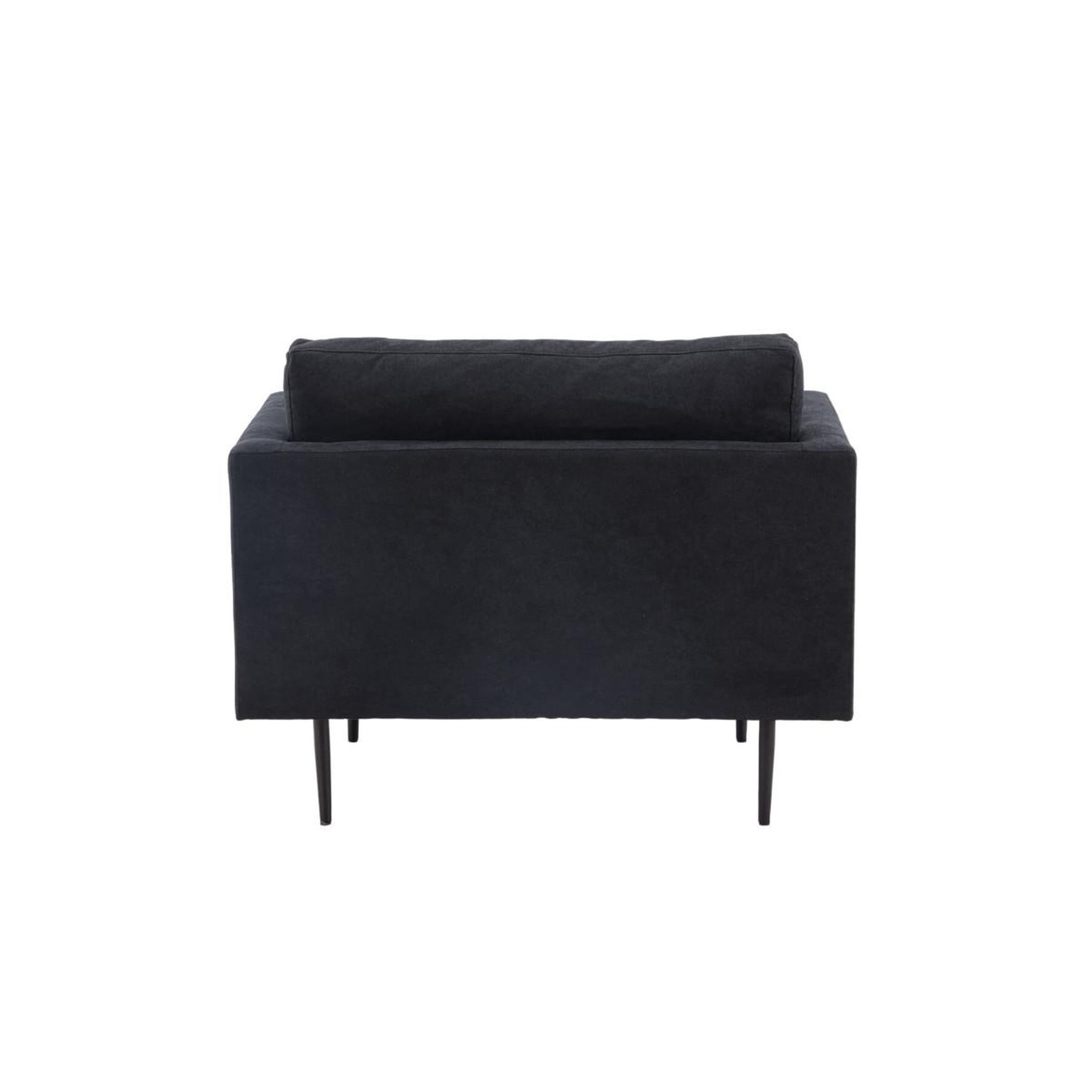 Voir la diapositive 5 : Paris Prix Fauteuil design en tissu  boom  110cm noir
