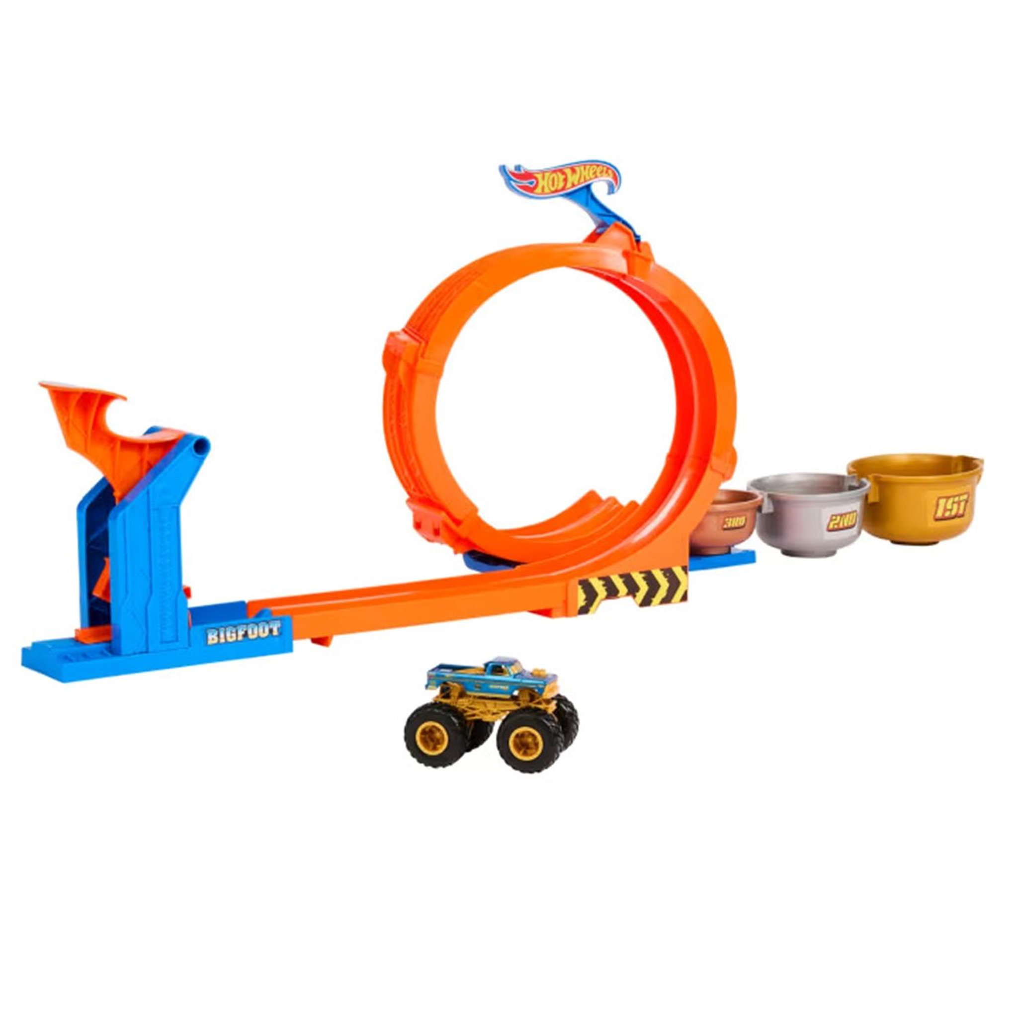Voir la diapositive 4 : Hot Wheels Set de jeu Hot Wheels Défi du Trophée Tournez-et-Renversez
