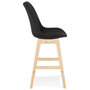 Voir la diapositive 3 : Paris Prix Tabouret de Bar Design  Betona  102cm Noir & Beige