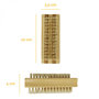 Voir la diapositive 2 : VIVEZEN Lot de 2 brosses à ongles 10 cm double face en bambou et poils de sanglier