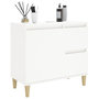 Voir la diapositive 4 : VIDAXL Armoire de salle de bain blanc 65x33x60 cm bois d'ingenierie