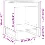 Voir la diapositive 6 : VIDAXL Tables de chevet 2 pcs blanc brillant 40x35x50 cm