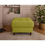 Voir la diapositive 1 : LISA DESIGN Anna - pouf en velours - pieds en bois