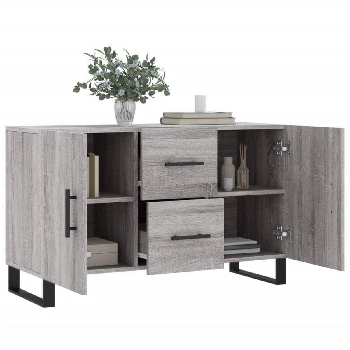 VIDAXL Buffet sonoma gris 100x36x60 cm bois d'ingenierie
