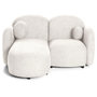 Voir la diapositive 1 : LISA DESIGN Velris - canapé d'angle gauche 3 places en tissu moucheté
