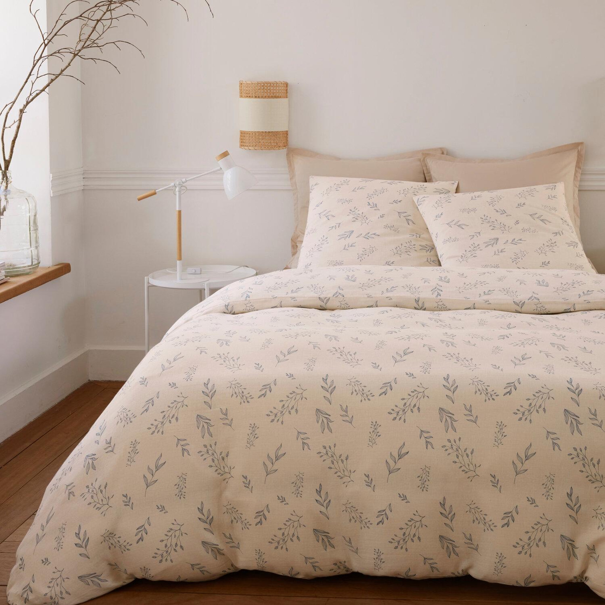 Voir la diapositive 1 : BATON ROUGE Parure housse de couette 100% gaze de coton imprimé liveo