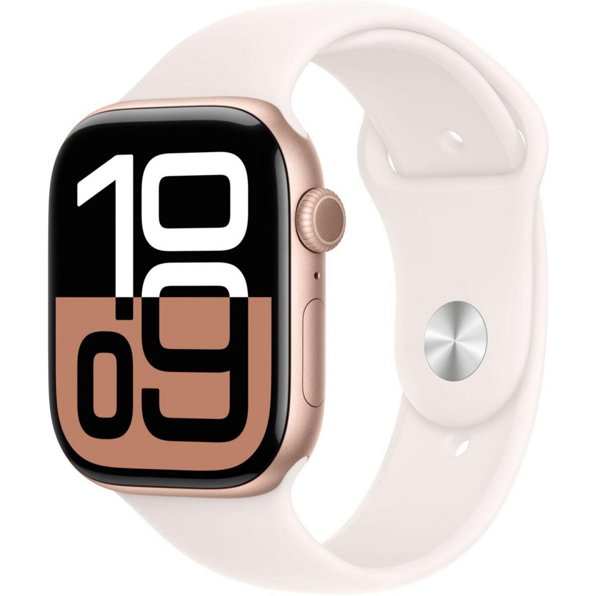 APPLE Montre connectée Serie 10 46mm Alu/Or Rose S/M