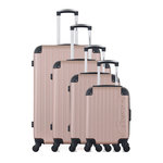 AMERICAN TRAVEL AMERICAN TRAVEL - Set de 4 Valises BUDAPEST-M 75 cm 4 Roues. Coloris disponibles : Gris