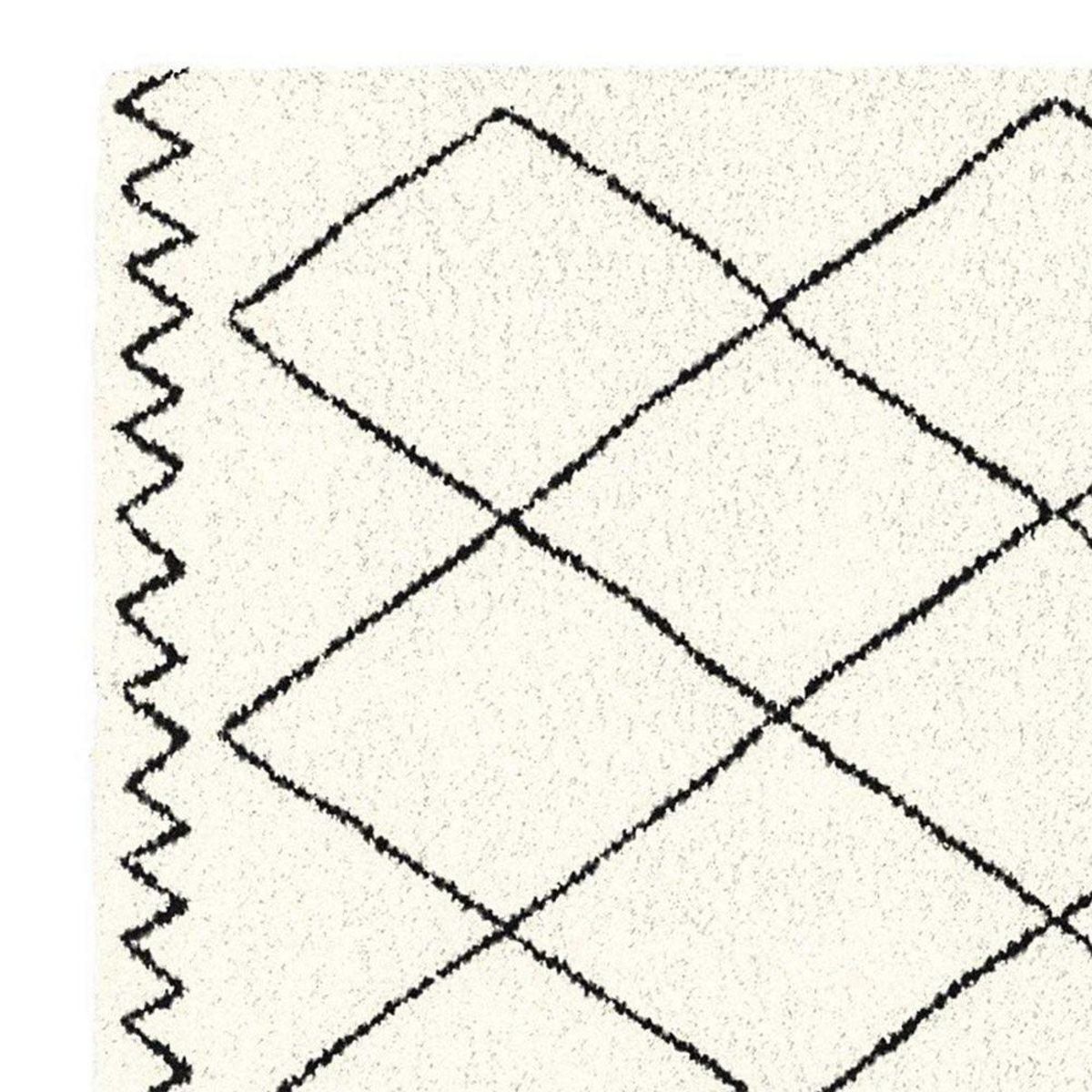 Douceur d'Intérieur Tapis rectangle 60x110 cm Saoura beige