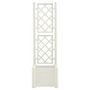 Voir la diapositive 3 : VIDAXL Jardiniere avec treillis 43x43x142 cm PP Blanc