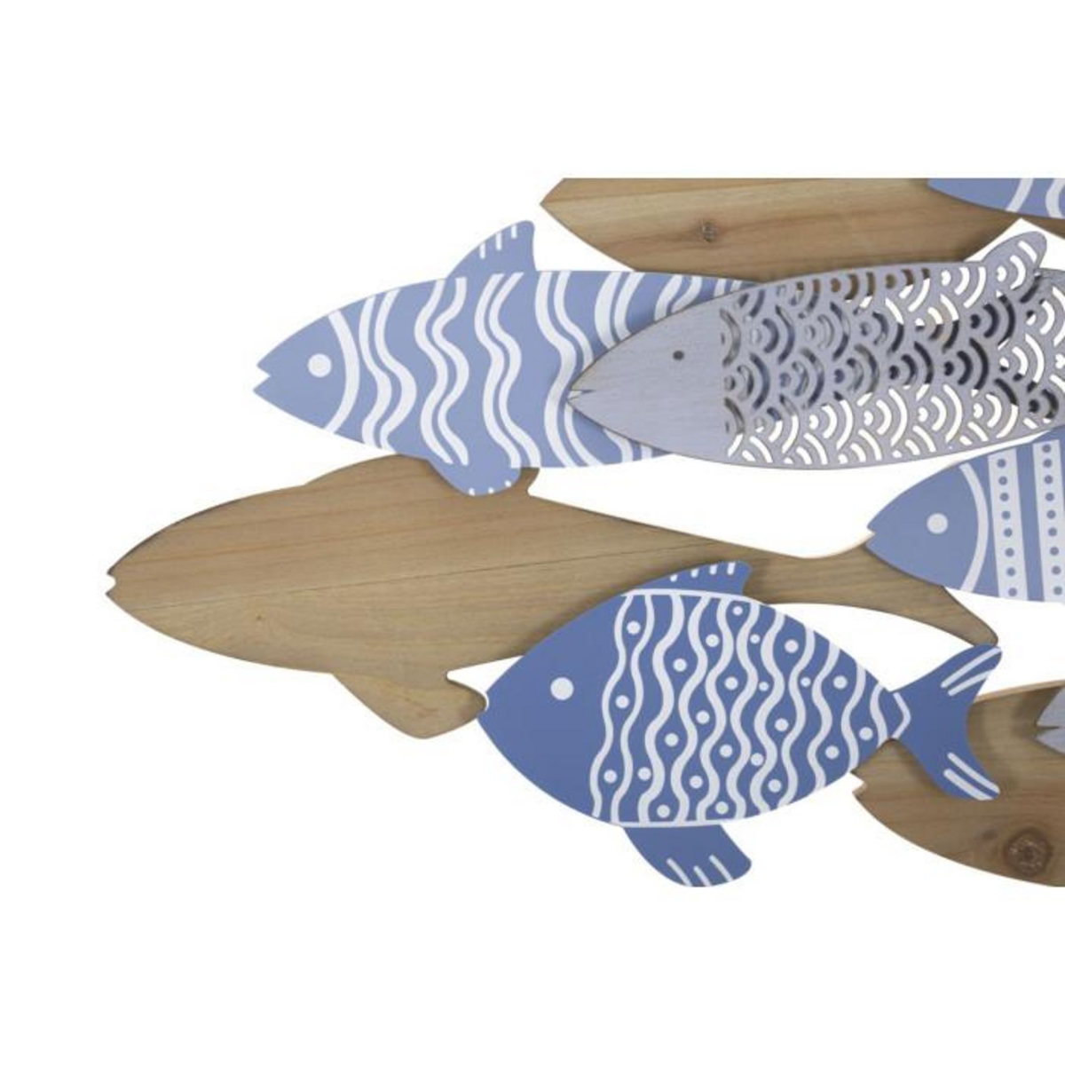 Paris Prix Décoration Murale en Métal  Fish Sea  91cm Multicolore