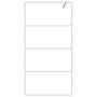 Voir la diapositive 3 : VIDAXL Paroi de douche Blanc 100x195 cm Verre ESG transparent