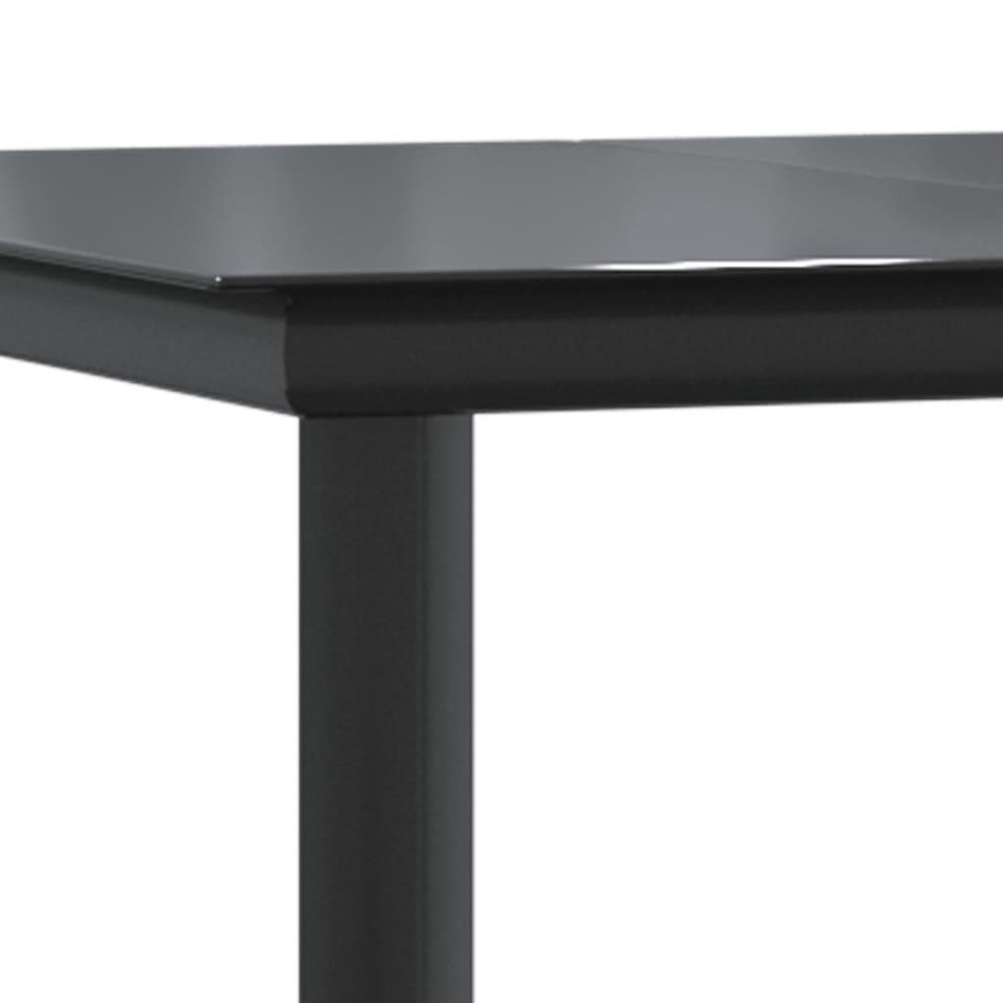 Voir la diapositive 5 : VIDAXL Ensemble a manger de jardin 5 pcs noir textilene et acier