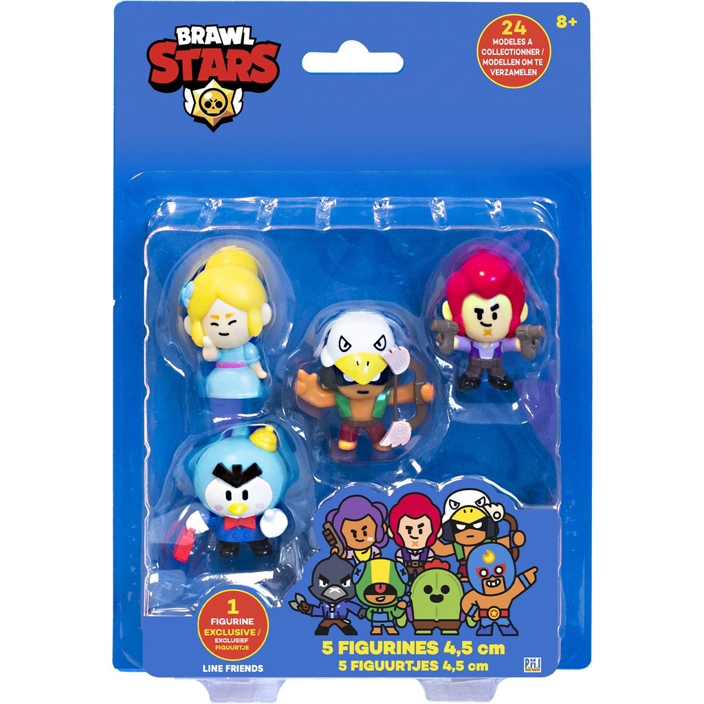 Lansay - BRAWL STARS - Set of 8 4.5cm Figures for Ages 8 and Above - Team B - 2 Exclusive Figures - Boy Toy - Collectable - Video Game Characters - Boys Gift Idea Lansay - BRAWL STARS - Set of 8 4.5cm Figures for Ages 8 and Above - Team B - 2 Exclusive Figures - Boy Toy - Collectable - Video Game Characters - Boys Gift Idea