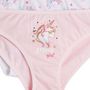 Voir la diapositive 2 : INEXTENSO Lot de 4 culottes licornes fille