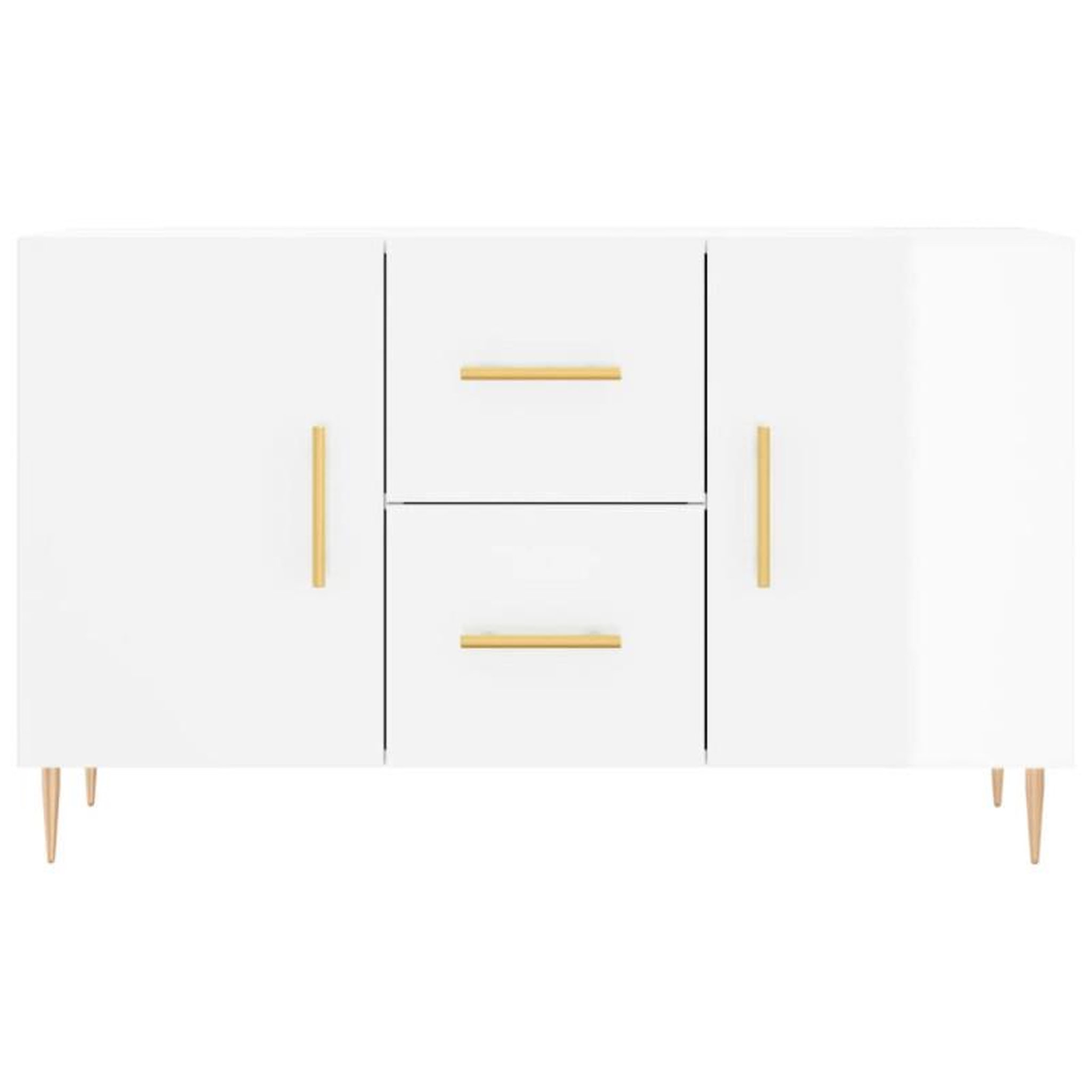 Voir la diapositive 6 : VIDAXL Buffet blanc brillant 100x36x60 cm bois d ingénierie
