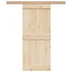 VIDAXL Kit de quincaillerie de porte coulissante alliage d'aluminium