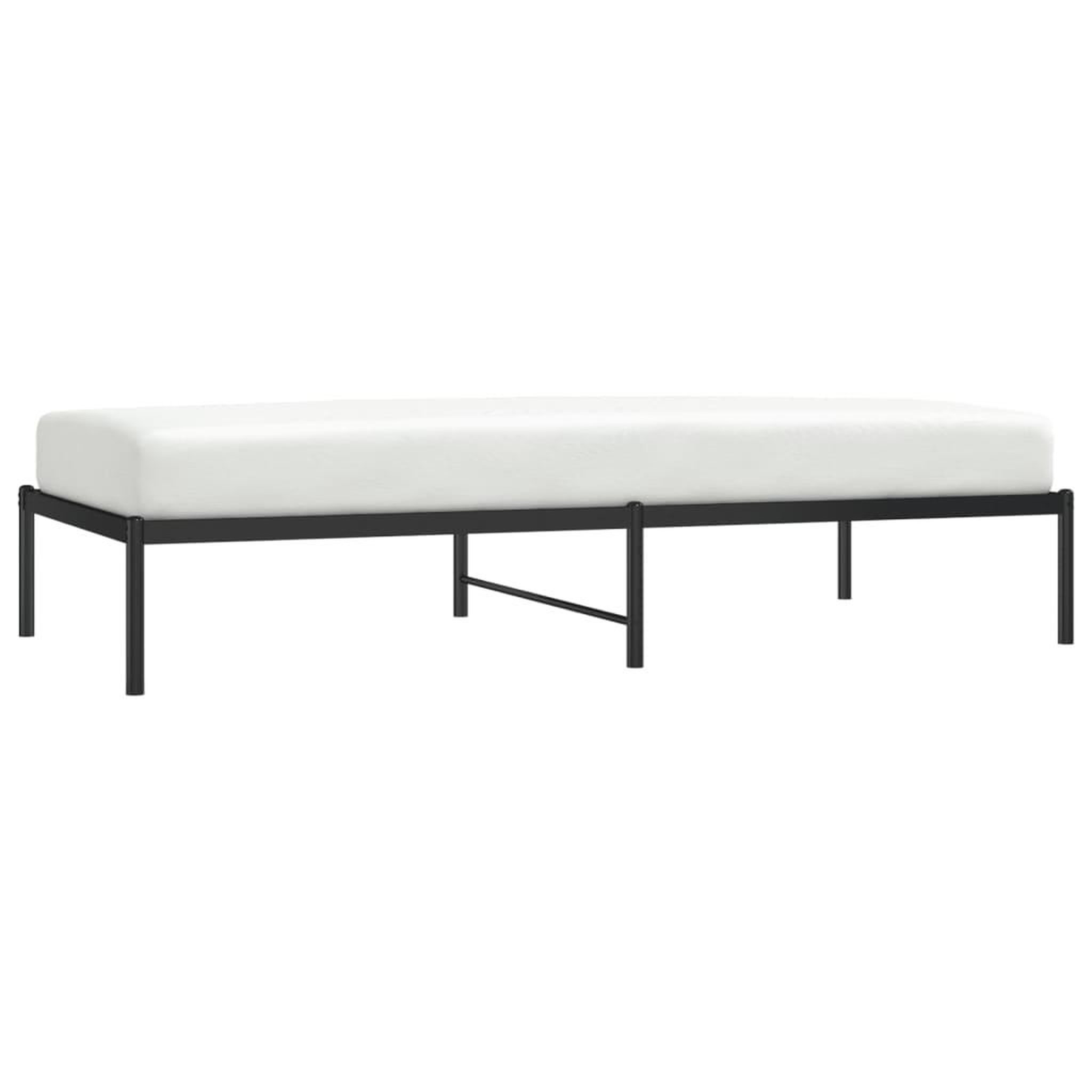 Voir la diapositive 4 : VIDAXL Cadre de lit metal sans matelas noir 90x190 cm