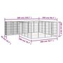 Voir la diapositive 6 : VIDAXL Parc pour chien 22panneaux Noir 50x100cm Acier enduit de poudre