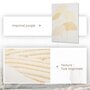 Voir la diapositive 3 : HOMCOM Tableau imprimé et peint feuilles ginkgo biloba - dim. 100L x 80l cm - décoration murale - toile 100% polyester structure bois de pin encre dorée blanc