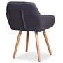Voir la diapositive 3 : Paris Prix Fauteuil Design Scandinave  Dorcy  82cm Gris Foncé