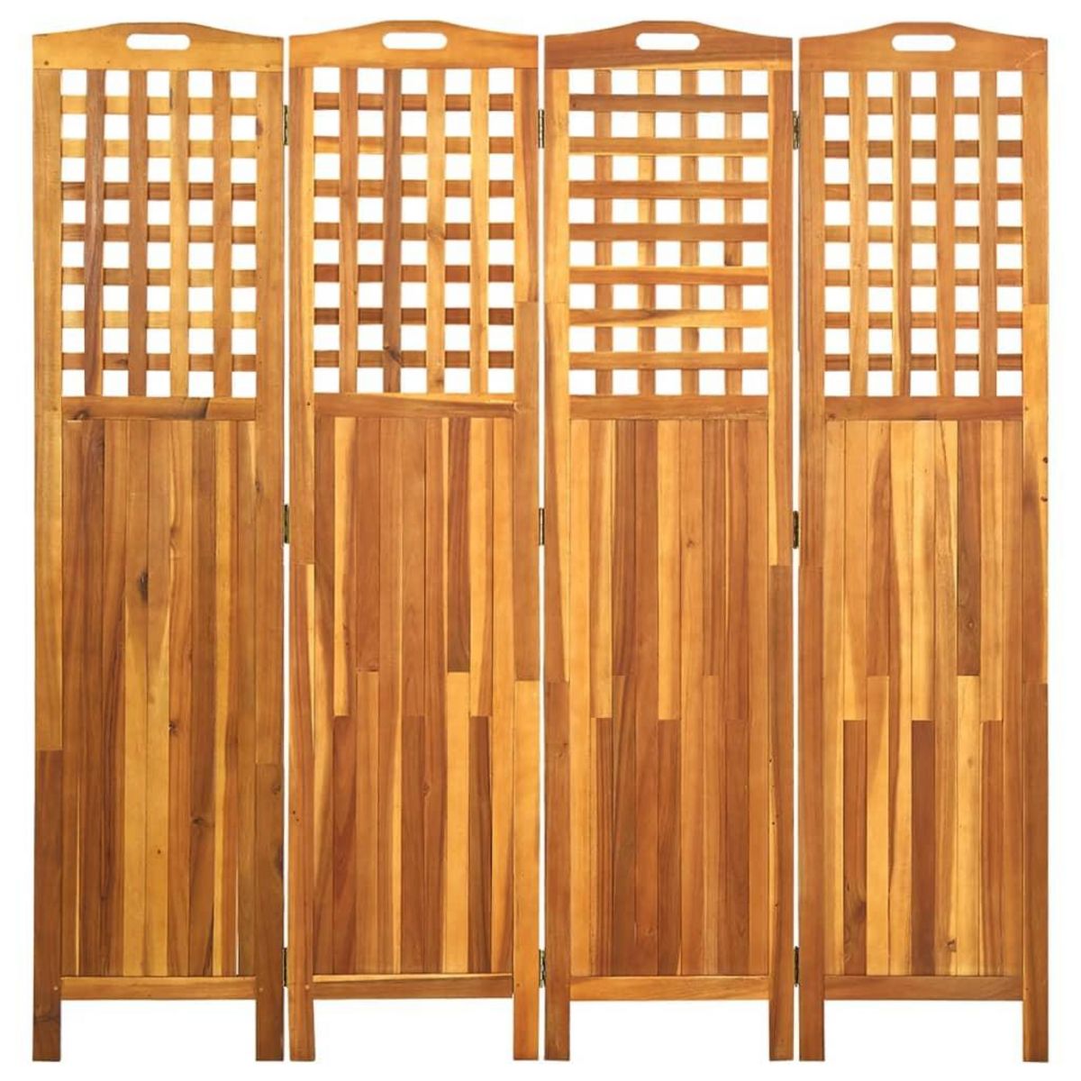VIDAXL Cloison de separation 4 panneaux 161x2x170 cm Bois d'acacia