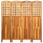 Voir la diapositive 2 : VIDAXL Cloison de separation 4 panneaux 161x2x170 cm Bois d'acacia