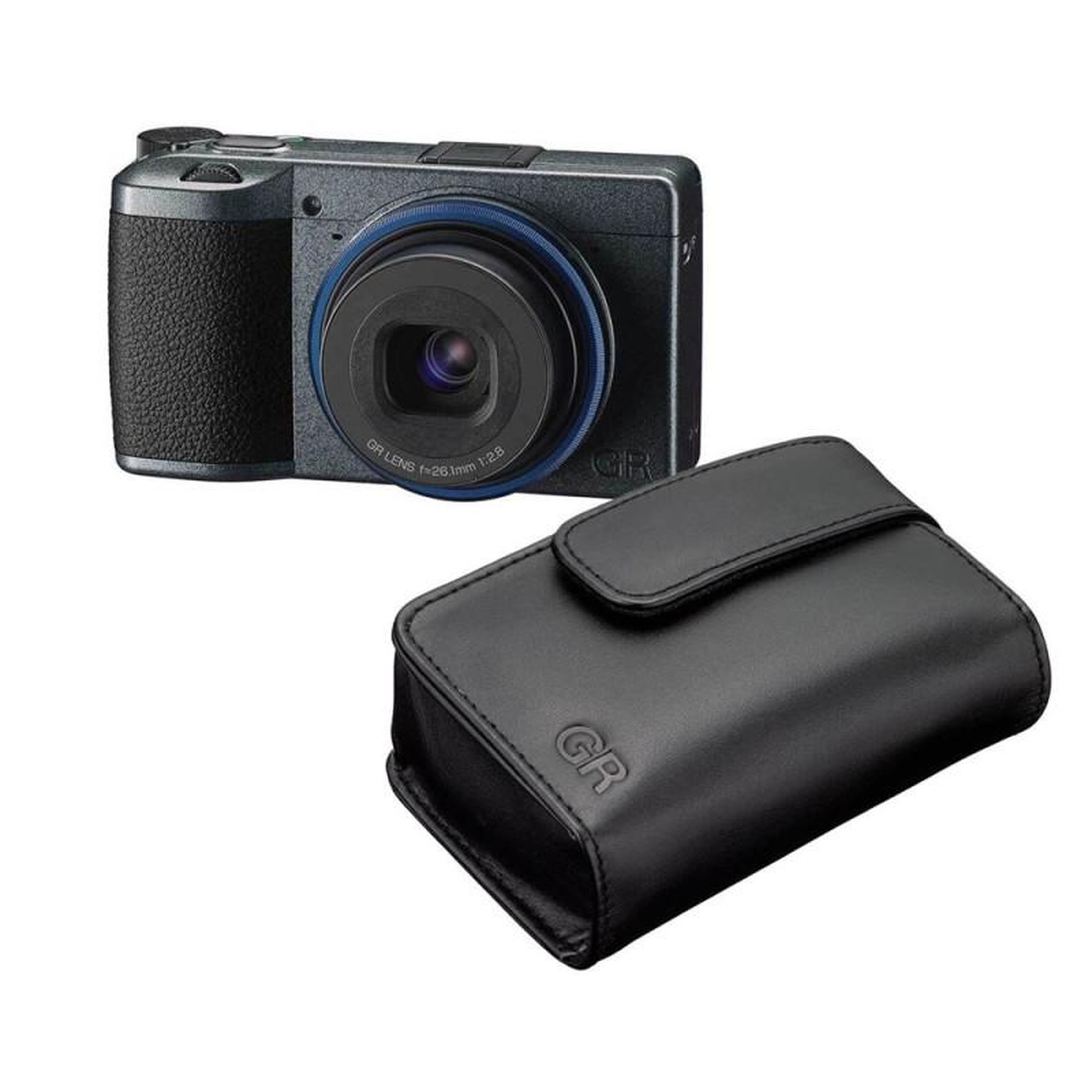 Ricoh Appareil photo compact expert Ricoh GR IIIx gris Urban Edition + étui cuir