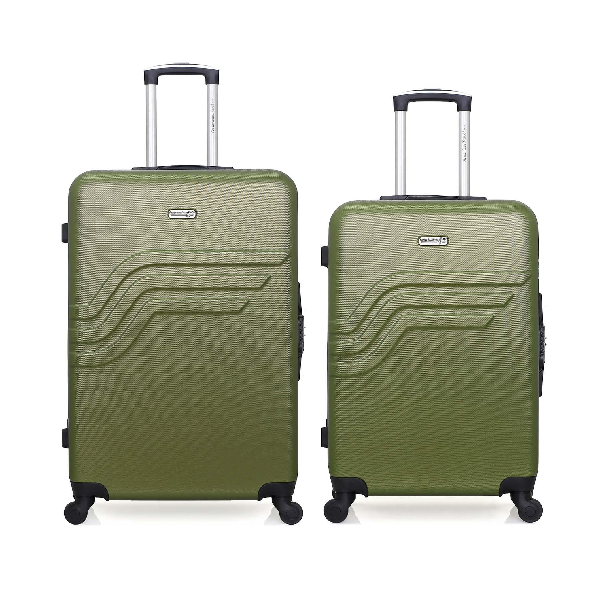 AMERICAN TRAVEL American travel - lot de 2 - valise grand format et valise weekend queens