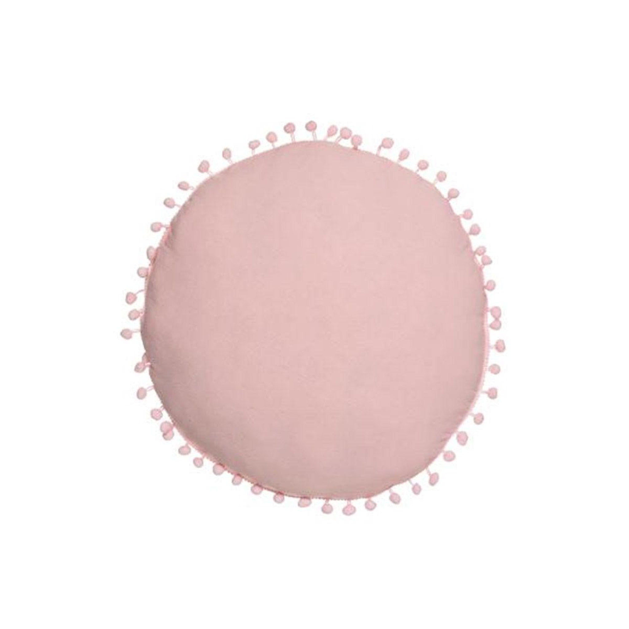 Voir la diapositive 1 : Atmosphera Kids Coussin déco enfant  pompons  39cm rose