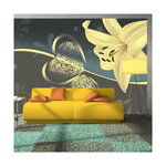 Paris Prix Papier Peint  Lily in Shades of Gray. Coloris disponibles : Multicolore