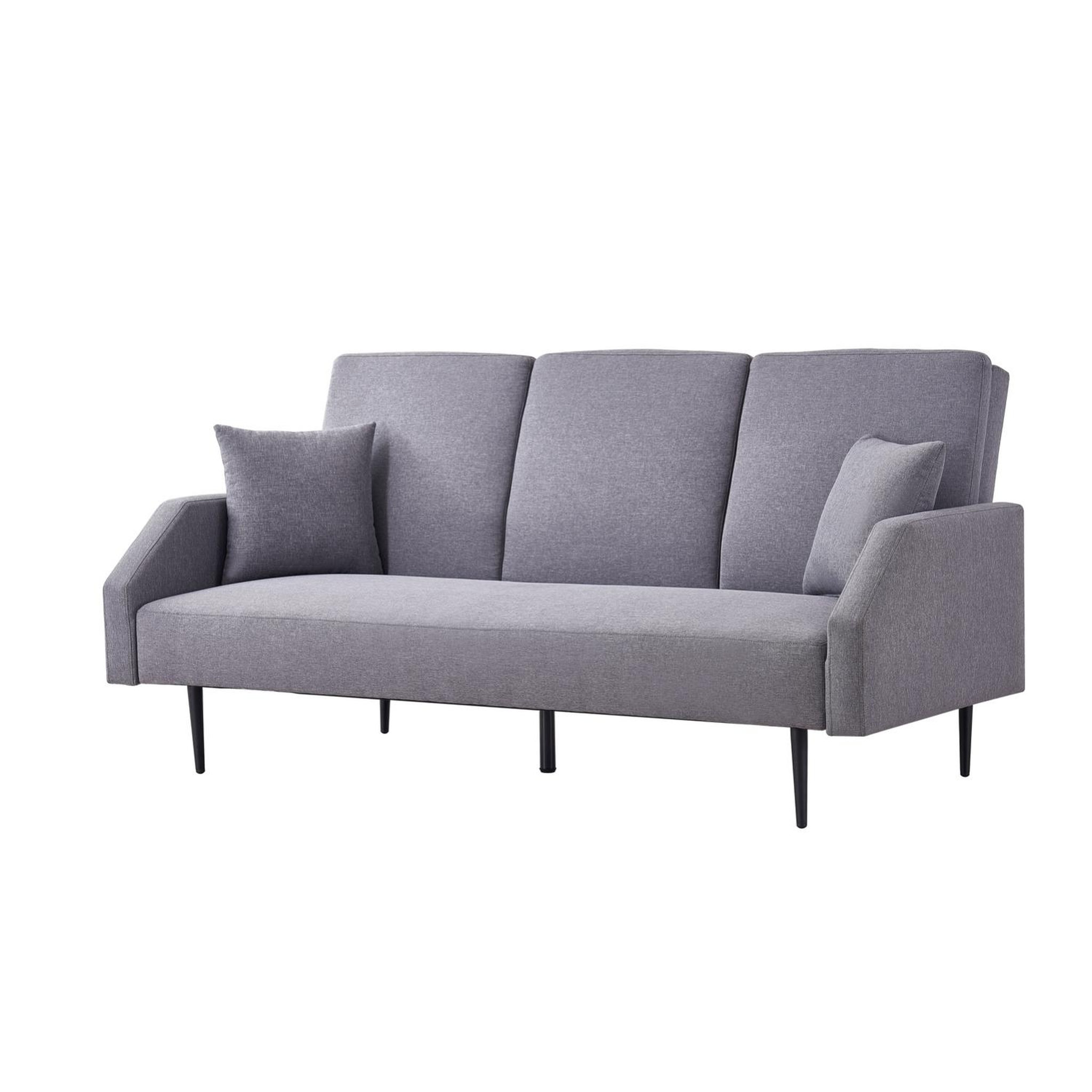 CONCEPT USINE Canapé convertible 3 places tissu gris dublin