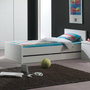 Voir la diapositive 2 : Paris Prix Lit Enfant  Lara  90x200cm Blanc
