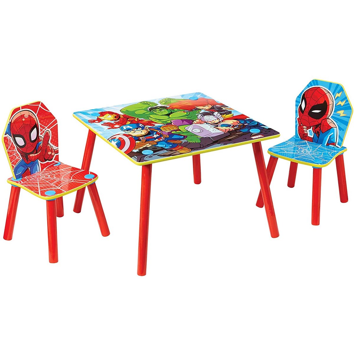 MOOSE TOYS Marvel Heroes - Ensemble table et 2 chaises pour enfants 