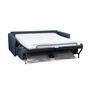 Voir la diapositive 6 : Canapé convertible 140 cm  système couchage express 3 places en tissu Gris clair ALICE 