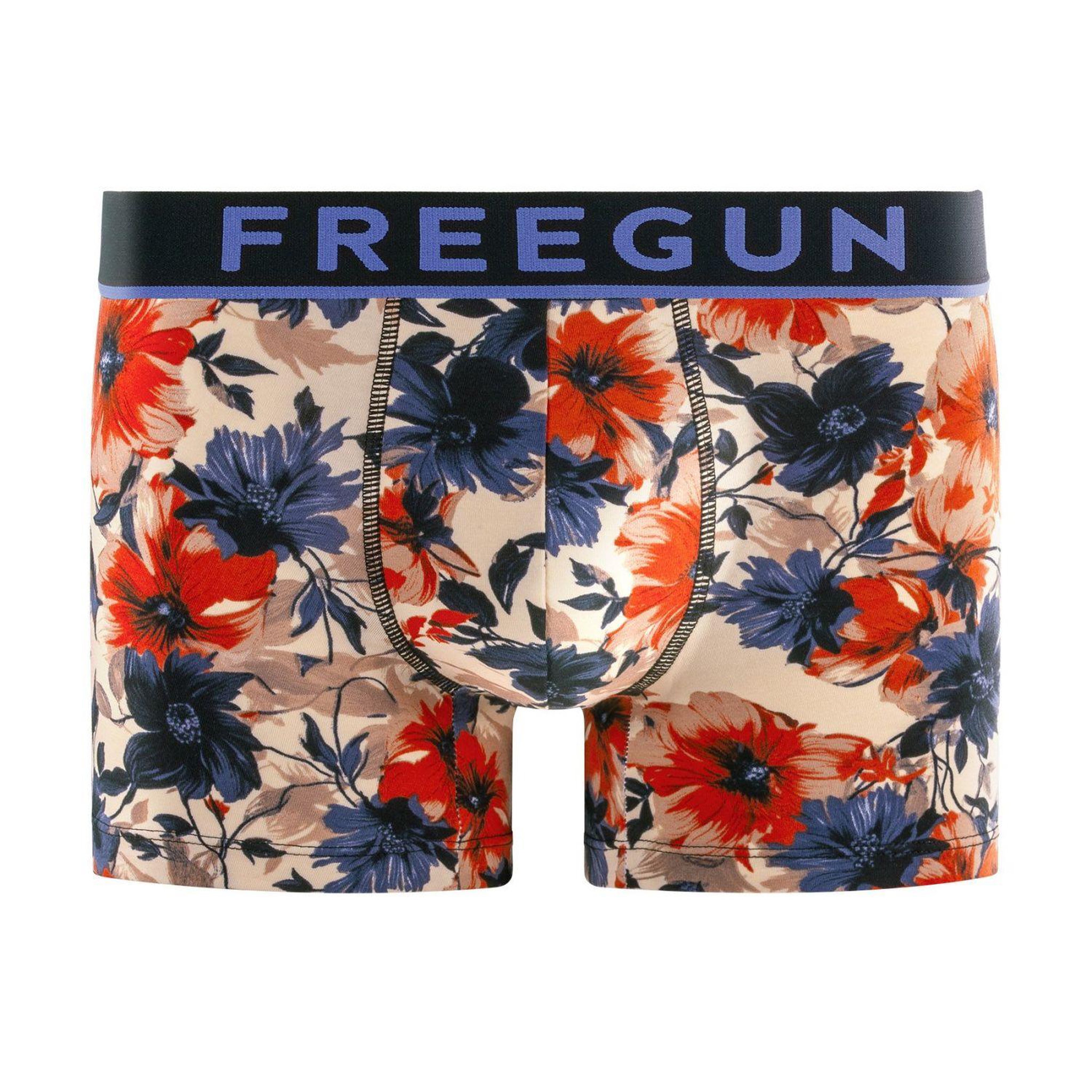 Voir la diapositive 4 : FREEGUN Lot de 4 boxers homme Sergio
